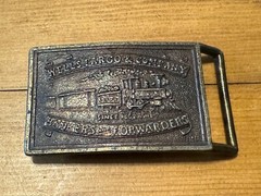 Vintage Wells Fargo and Company Bankers and Forwarders Rectangular Belt Buckle