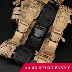 Men Tactical Molle Padded Patrol Belt Adjustable Waist Belts Hunting Combat Gear