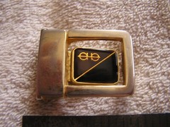 Art Deco Belt Buckle Taiwan ROC