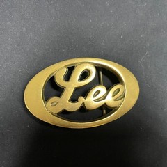 Lee Jeans Brass Belt Buckle 3 ½” x 2” Solid Brass 4060