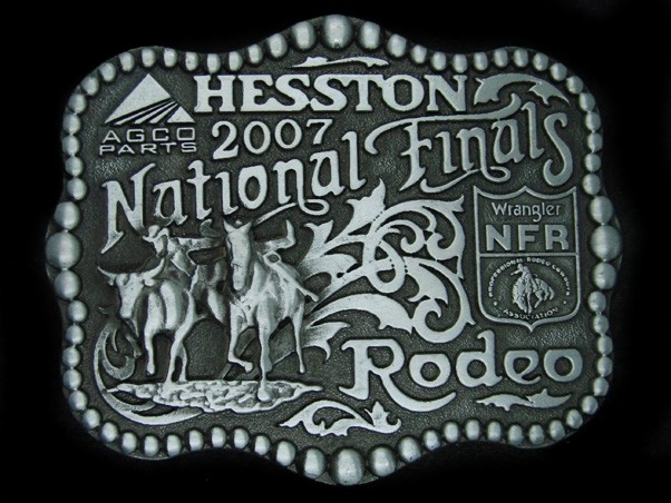 UD17167 *NOS* NFR ***2007 NATIONAL FINALS RODEO*** HESSTON COLLECTOR BELT BUCKLE