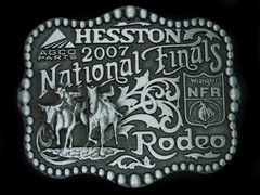 UD17167 *NOS* NFR ***2007 NATIONAL FINALS RODEO*** HESSTON COLLECTOR BELT BUCKLE