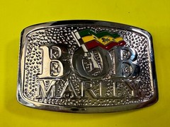 BOB MARLEY Jamaican Singer Rastafarian Flag Music Reggae 2006 Belt Buckle