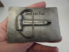 Vintage Snap-On Belt Buckle Silver Metal Wrenches #347 Wyoming Studio Art USA
