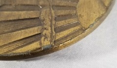 Bald Eagle Flying Into The Sunset Belt Buckle, Stars, Made In The U.S.A, Used