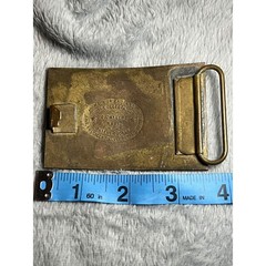 Vintage Union & Central Pacific Railroad Brass Belt Buckle Omaha to California