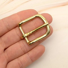 Leather Craft Soild Brass Half Buckle single bar buckle making a belt, strap