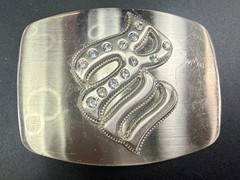 Rocawear with Rhinestone Bling Belt Buckle RW Hip Hop Fashion Vintage 2000s Y2K