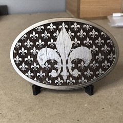 FLEUR DE LIS BELT BUCKLE BUCKLE DOWN BUCKLE ~B69~