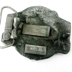1989 Limited Edition 4821/5000 Proud To Serve VFW Screaming Eagle Belt Buckle