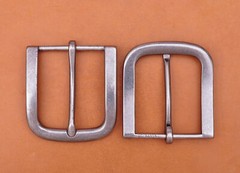 Alloy Prong Pin Clip Buckle Men Leather Belt Replacement Old Silver Belt Buckle