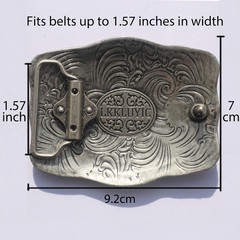 Western Belt Buckles for Men Cowboy Belt Buckle American Patriotic Buffalo Be…