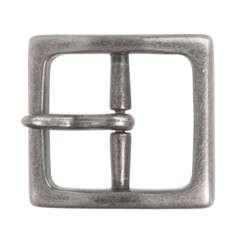 1 5/8&Prime; (40 mm) Nickel Free Center Bar Single Prong Square Belt Buckle