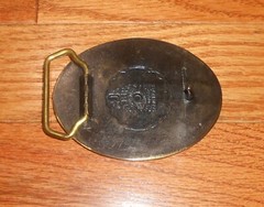 MEN&rsquo;S TBW BRASS BADGE EMBLEM « THE GREAT SEAL OF THE STATE OF CA » BELT BUCKLE