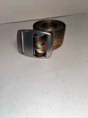 Croakies Artisan 2 Flick Ford 30 MM Webbing Aluminum Buckle Belt 43” Long