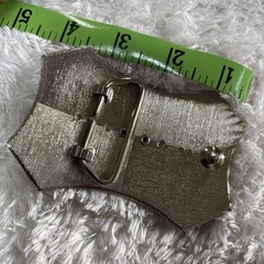 Silver Western Belt Buckle With Polished Stone