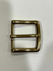 Solid Brass Raw Brass Belt Buckle Made in Italy Fits 1.57&Prime; Belt Strap