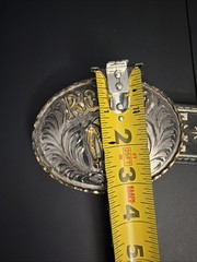 Vintage Artes Valenzuela AV Rodeo Horse Buckle & Charro Belt Mexico