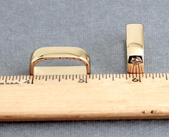 New 1&Prime; 25mm belt keeper(#35GB) 2pcs for man/women gold color finish USA