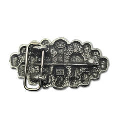 Multi Skull Belt Buckle UK Pewter Large Buckle Biker Punk 20 Skulls Buckle Only