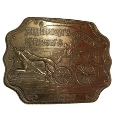 Americas Heroes Fire Dept. Boston Belt Buckle First Responders 3.75in X 2.75in
