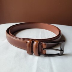 Mio Marino Men&rsquo;s Brown Leather Belt Size 44&Prime;