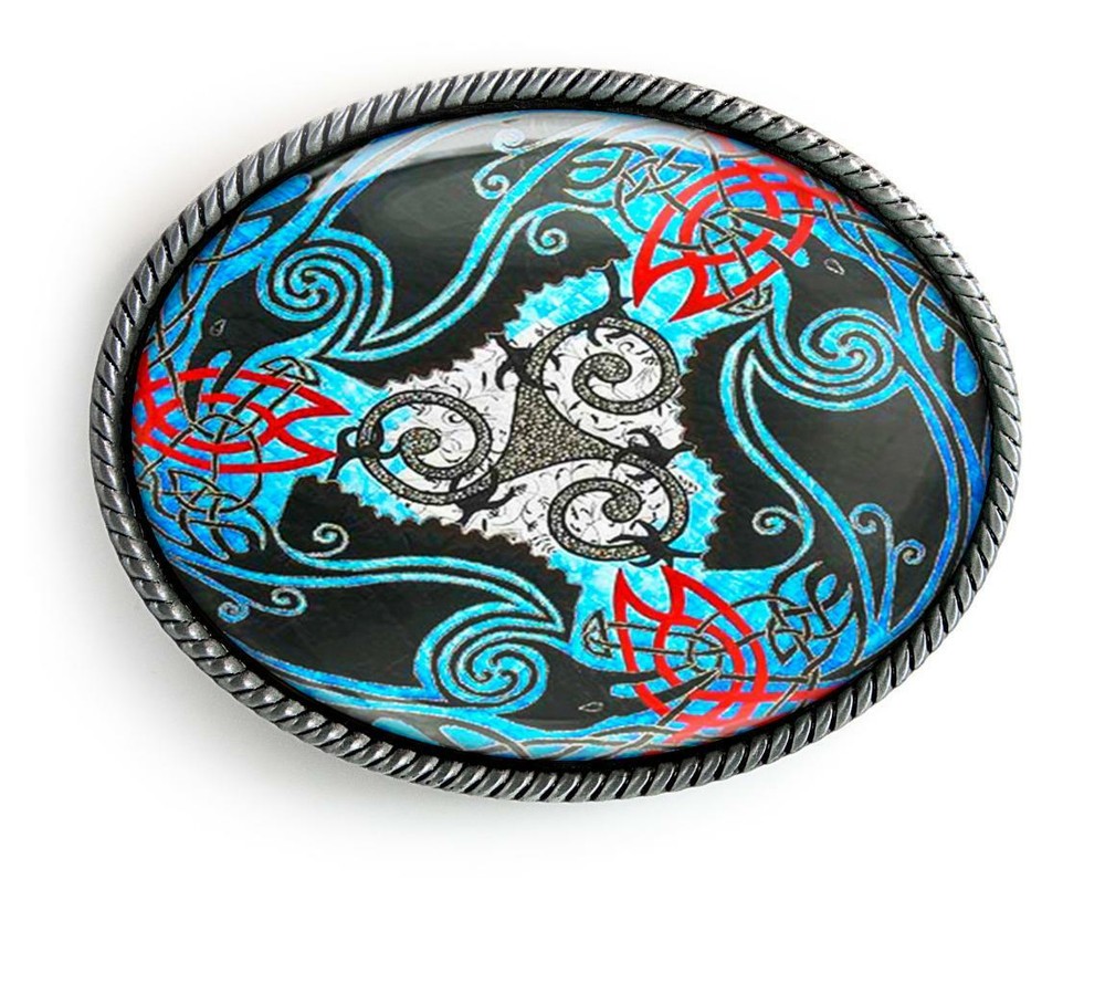 Celtic Raven Tribal Crow Unisex Handmade Belt Buckle