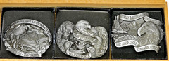 Harley-Davidson 1994 Pewter Commemorative Eagle Buckle Set by Baron
