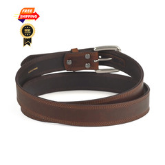 ARIAT Men&rsquo;s Copper Full-Grain Leather Belt with 34 (32-34&Prime; Waist),