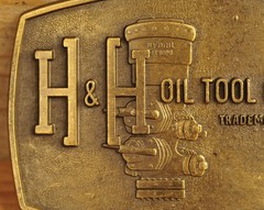 Vintage H & H Oil Tool Co Hydril Belt Buckle