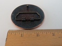 Vintage Round Copper Tone Canada Niagara Falls Metal Belt Buckle