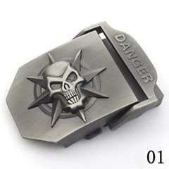 25 Style 38mm 3d Skull Men Belt Buckle Automatic Buckles Metal For Strap Girdle