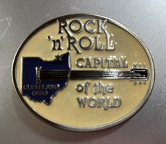 belt buckle – Rock n Roll Capital of the World – Cleveland Ohio – New In Box