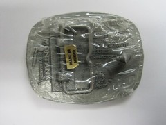 National Finals Rodeo Hesston 2001 NFR Youth (Small) Cowboy Buckle New AGCO PCRA