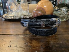 Pat Areias, James Reid Dgn Sterling Silver Belt Buckle 37-41-1.3/8”🦬✅
