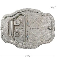 Western STEER BULL Head Cowboy Rodeo Style Belt Buckle Silver BLACK