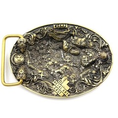 Leo belt buckle, Lion Horoscope Astrological Zodiac Sign solid brass buckle