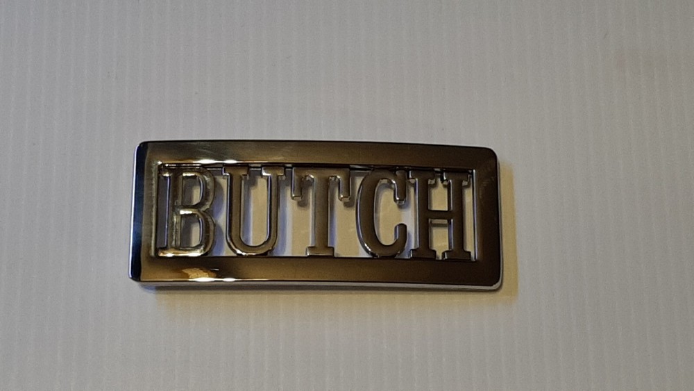 BUTCH Custom Personalized Name Belt Buckle -Put your name or word on Buckle