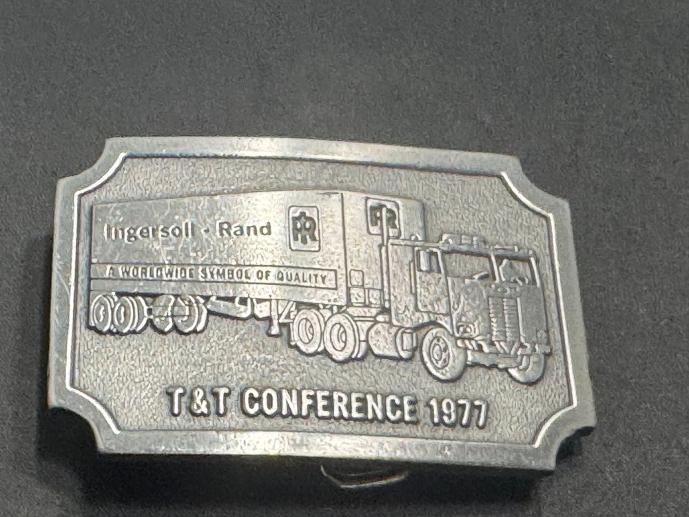 A-159 Rare Vintage Ingersoll- Rand 1977 T&T Conference Belt Buckle