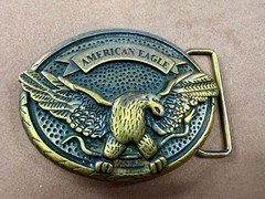 American Eagle Outfitters Spreading Wings Engraved Advertising Promo Belt Buckle