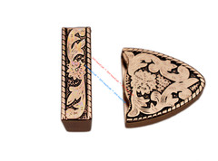 Western Cowboy Gold Flower Engraved Ranger Belt Pin Buckle Set Fits 1-1/8&Prime; Strap
