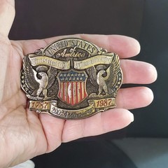 The Great American Belt Buckle Co US Constitution 200th Anniversary 1987 Limited