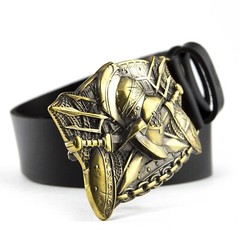Belt buckle « Gladiator »; swordsman belt buckle; ancient warrior buckle;