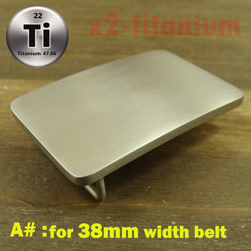 Titanium anti-allergy rectangle plate Belt Buckles for 1.5&Prime; or 1.3&Prime; belt XZ331