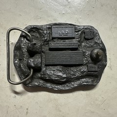FIREFIGHTERS OF AMERICA 113 Limited Edition Belt Buckle USA Pewter Fire Engine