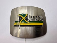 Jamaican Country Flag Jamaica Rasta Rastafarian Patriotic Belt Buckle