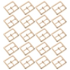 20 Pcs Prong Belt Buckle Center Bar Buckles for Shoes Handmade Bags