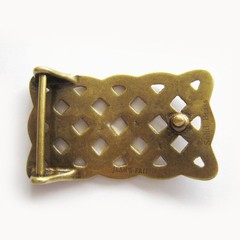 4 cm Celtic Cross Knot Solid Brass Belt Buckle