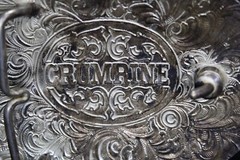 Crumrine Wild Horses Oval Western Belt Buckle Metal Gold Silver