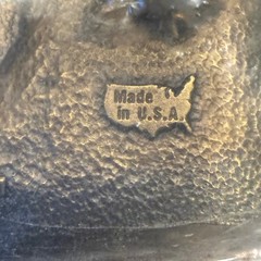 NRA Golden Eagles Belt Buckle Brass Tone Eagle Made in USA New in Bag, Vintage